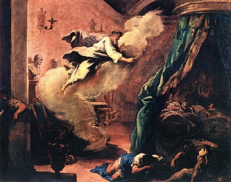 RICCI, Sebastiano Dream of Aesculapius oil painting image